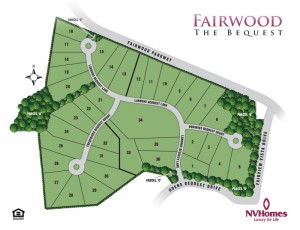 NV Homes Fairwood The Bequest Site Map